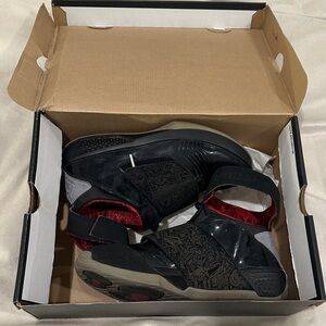 Jordan Black and Red Sneakers